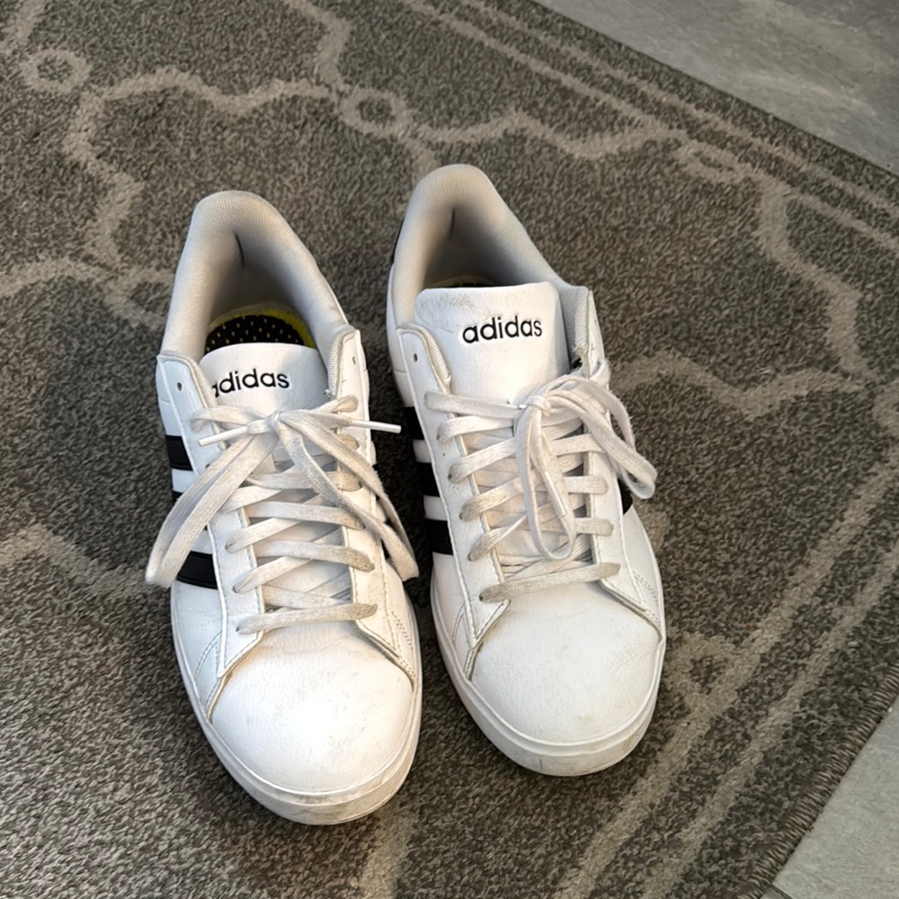 Adidas Classic White and Black Sneakers